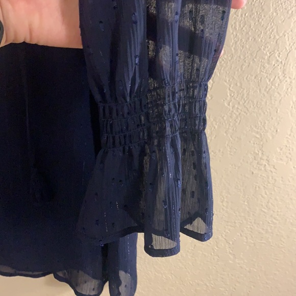 Navy blue long sleeve dress - Picture 5 of 5